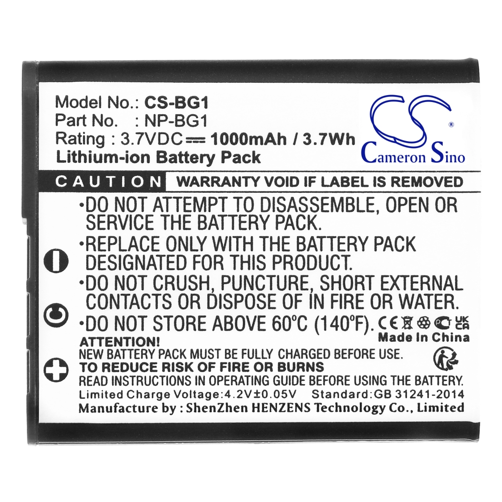 Camera Battery Sony Cyber-shot DSC-H7