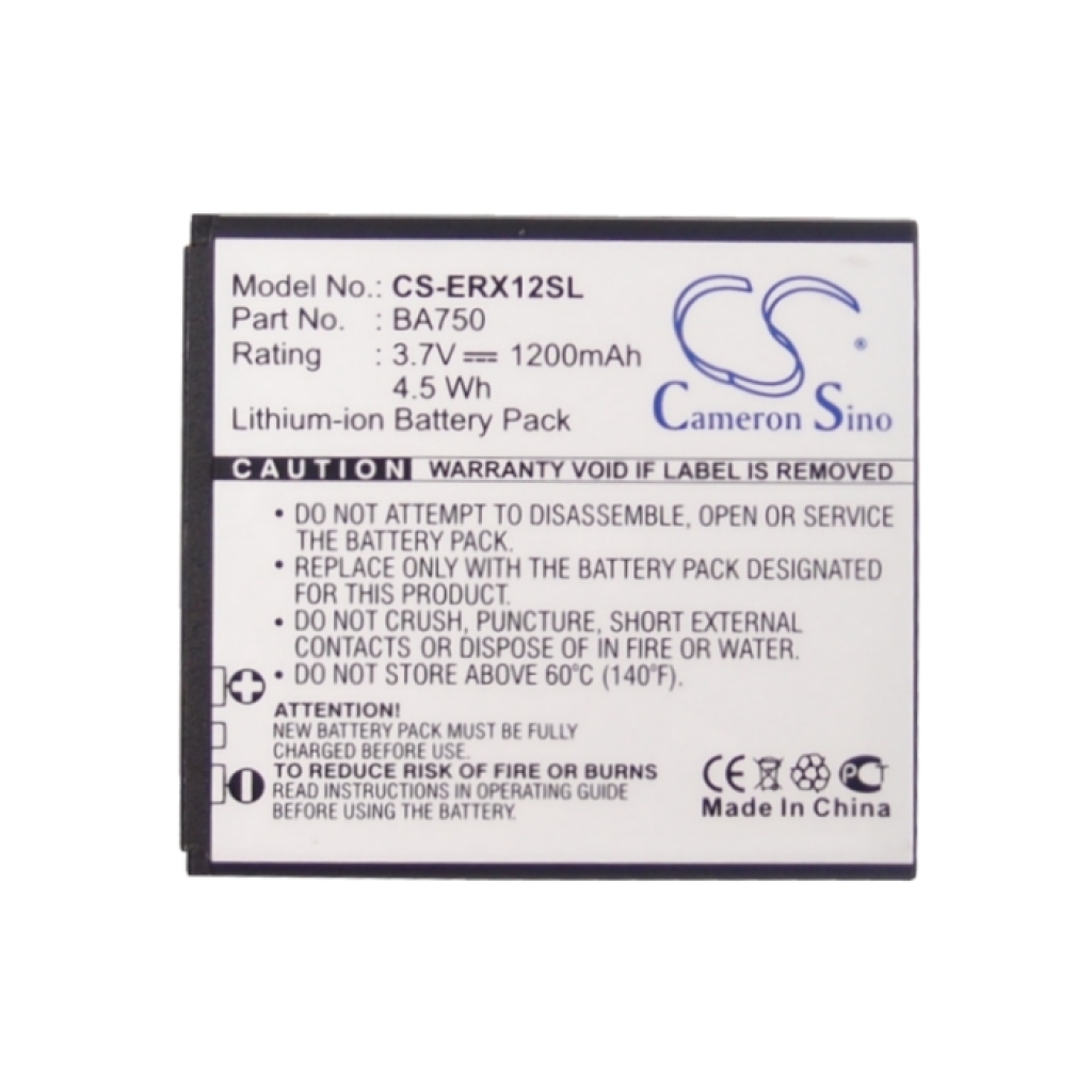 Mobile Phone Battery Sony Ericsson Xperia Acro IS11S
