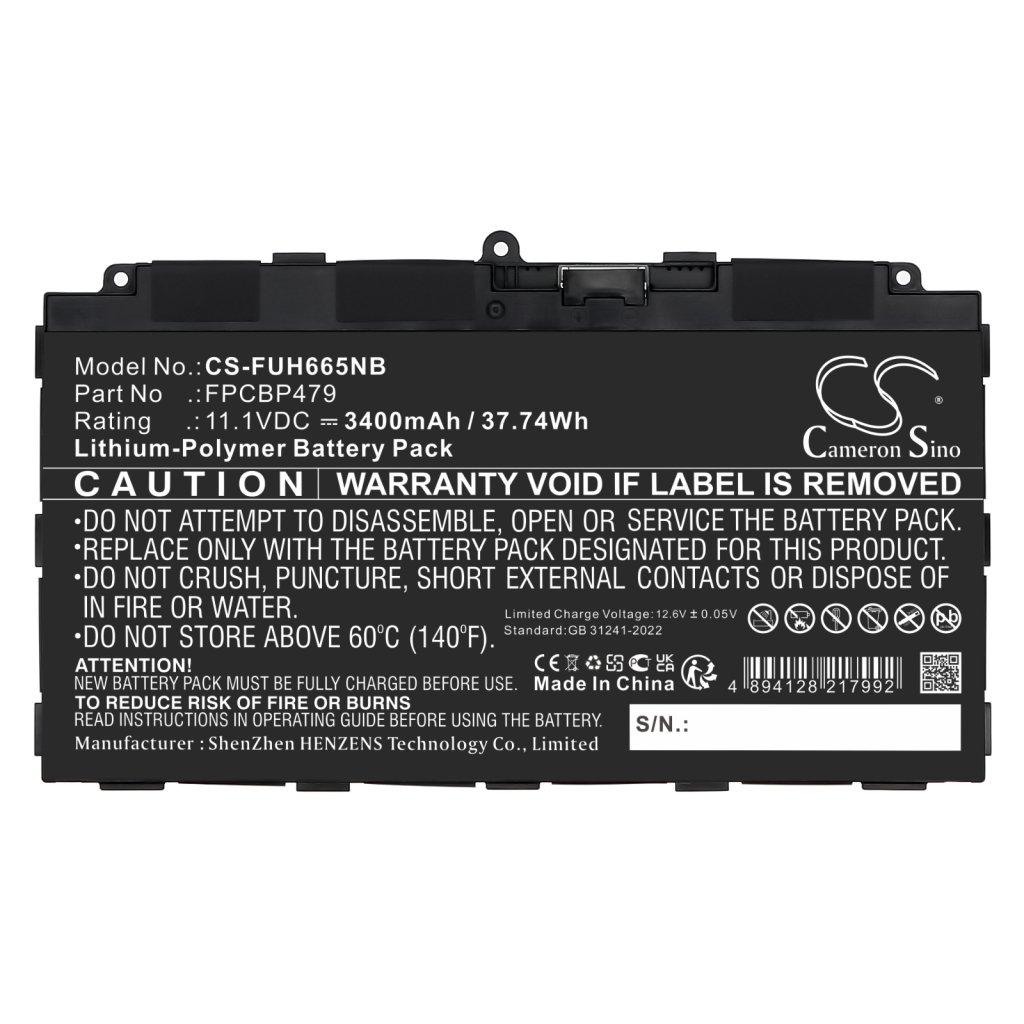 Notebook battery Fujitsu Stylistic Q738