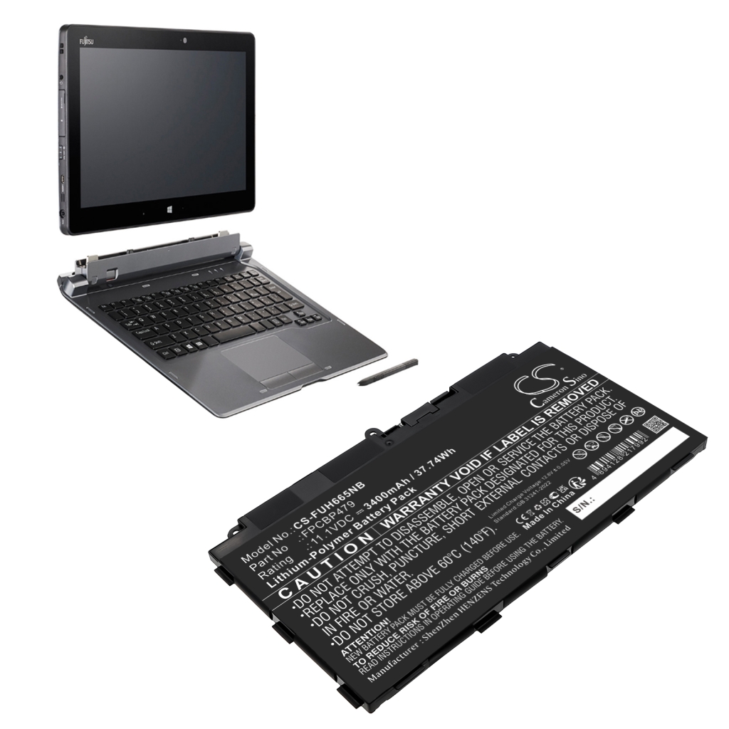 Notebook battery Fujitsu Stylistic Q738