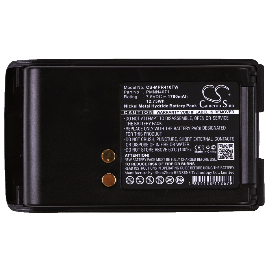 Tovejs radio batteri Motorola Mag One BPR40