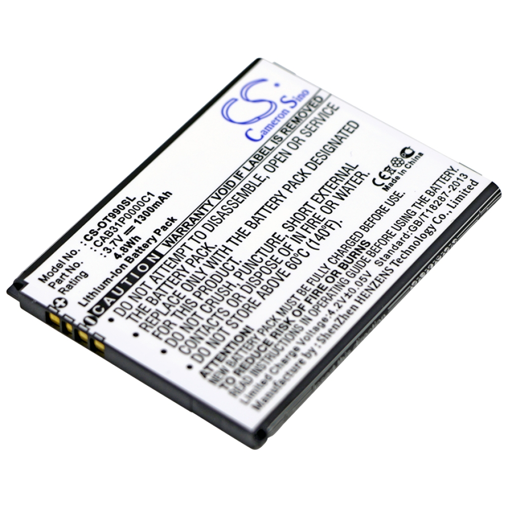 Mobile Phone Battery Alcatel One Touch 990