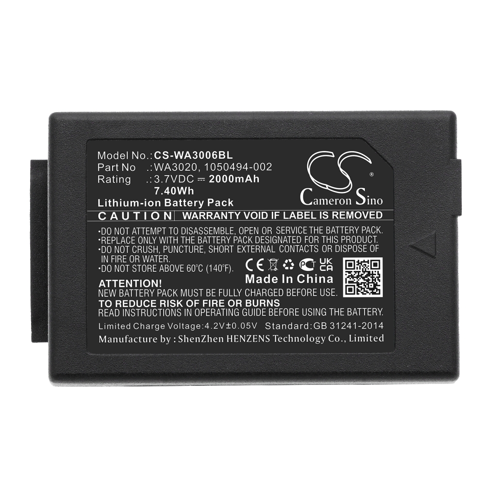BarCode, Scanner Battery TEKLOGIX Workabout Pro 7527S-G2