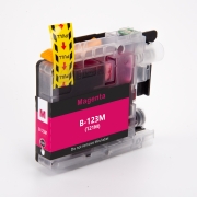Compatible with Brother LC123M / 10ml Ink Magenta (Ink cartridges)