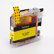 Compatible with Brother LC123Y / 10ml Ink Yellow (Ink cartridges)