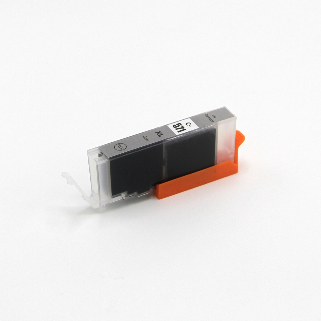 Compatible with Canon CLI-571XLGY / 12ml Ink Gray (Ink cartridges)