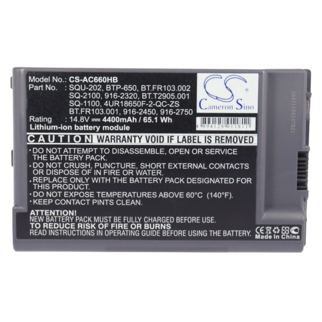 Batteri kompatibel med Acer CS-AC660HB