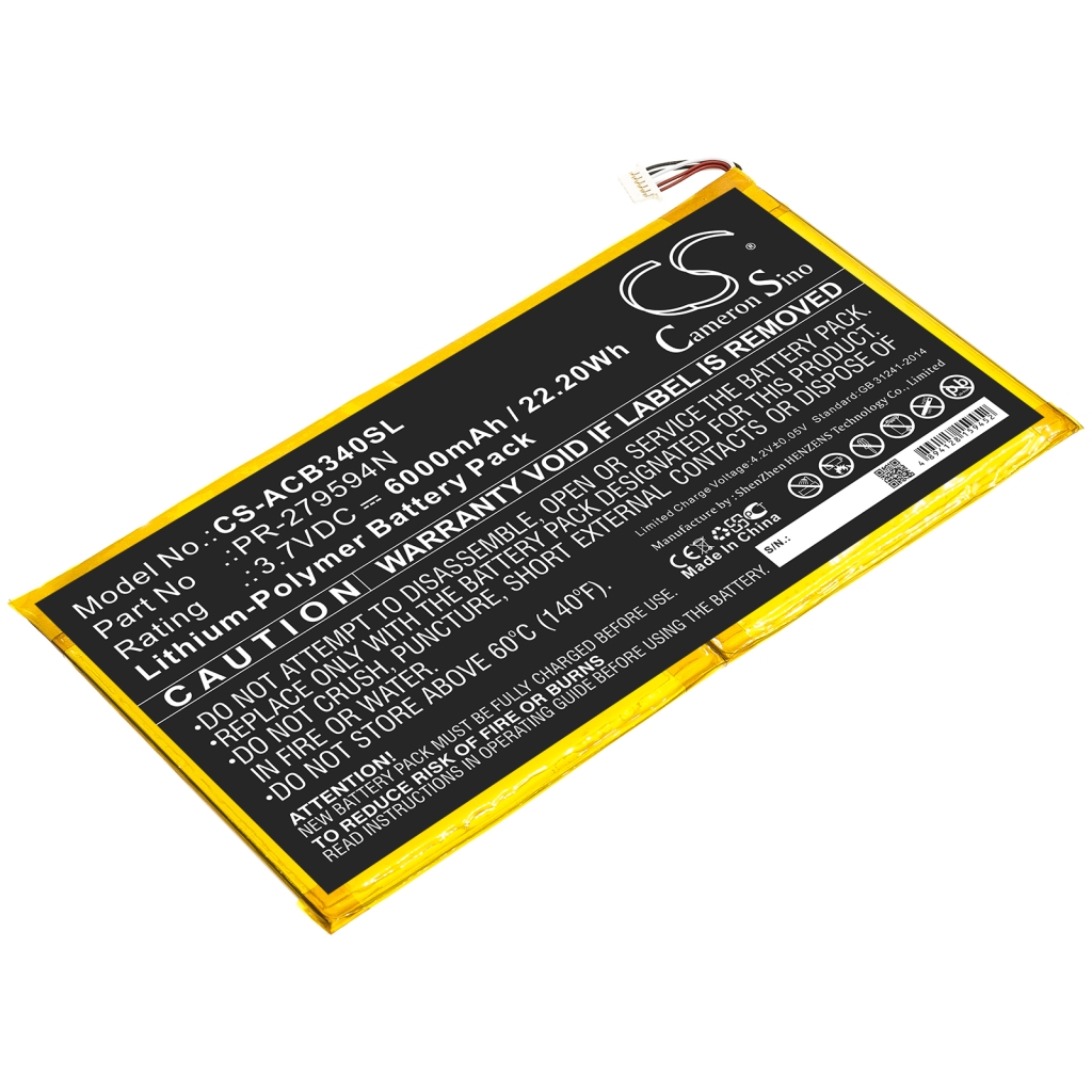 Tabletbatteri Acer CS-ACB340SL