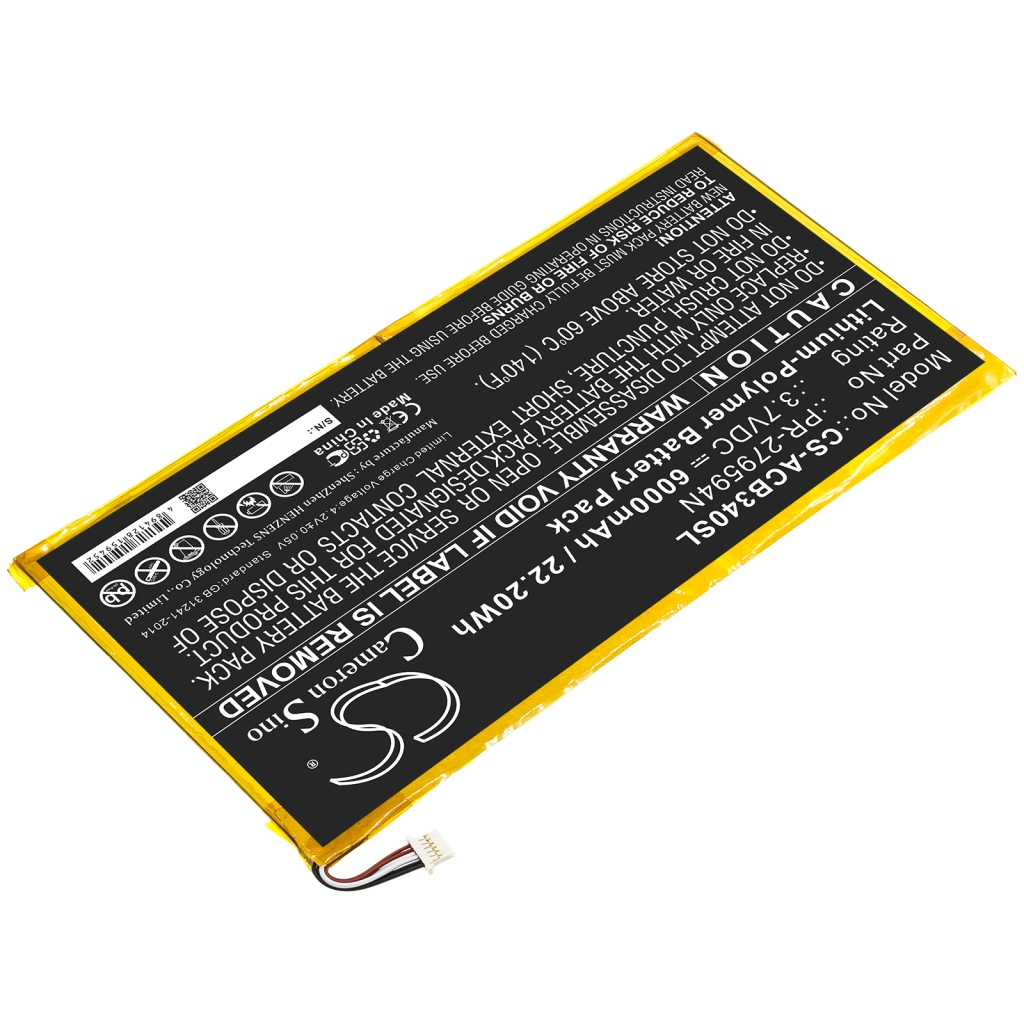Tabletbatteri Acer CS-ACB340SL