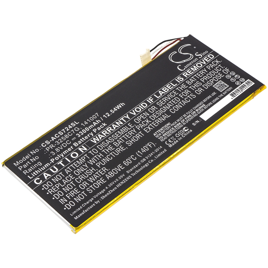 Tabletbatteri Acer CS-ACS724SL