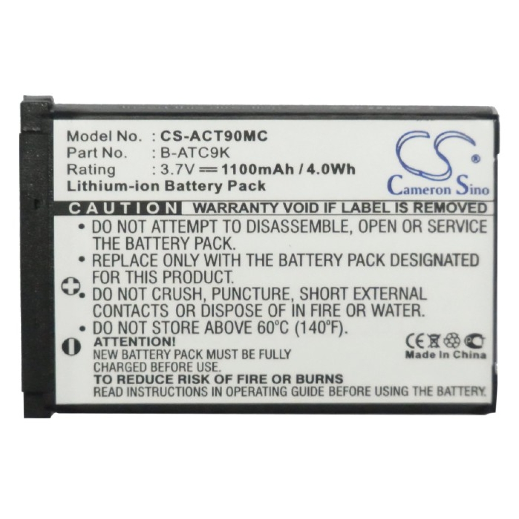 Kamerabatteri Oregon Scientific CS-ACT90MC