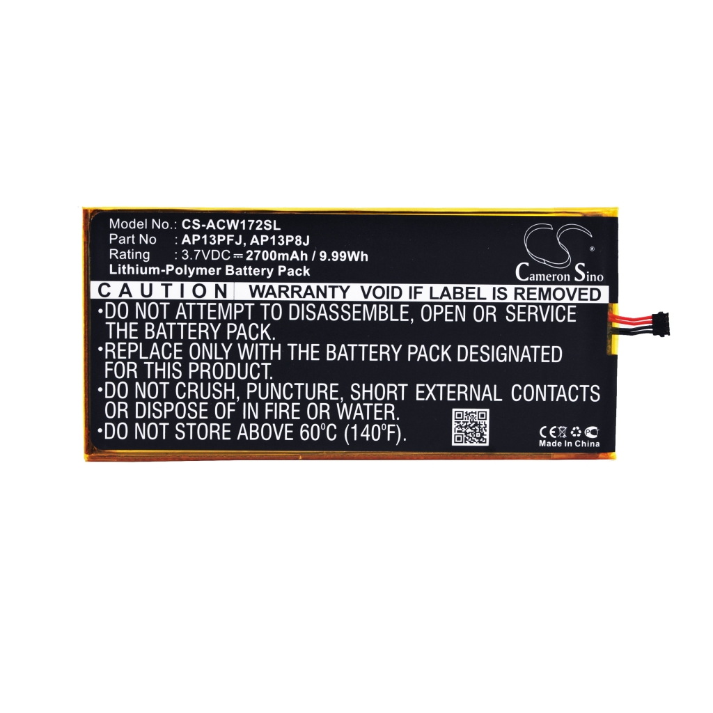 Tabletbatteri Acer CS-ACW172SL