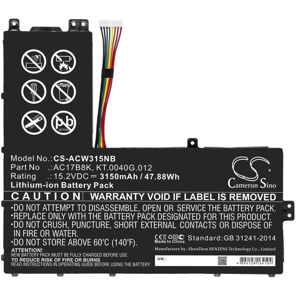 Notebookbatteri Acer CS-ACW315NB
