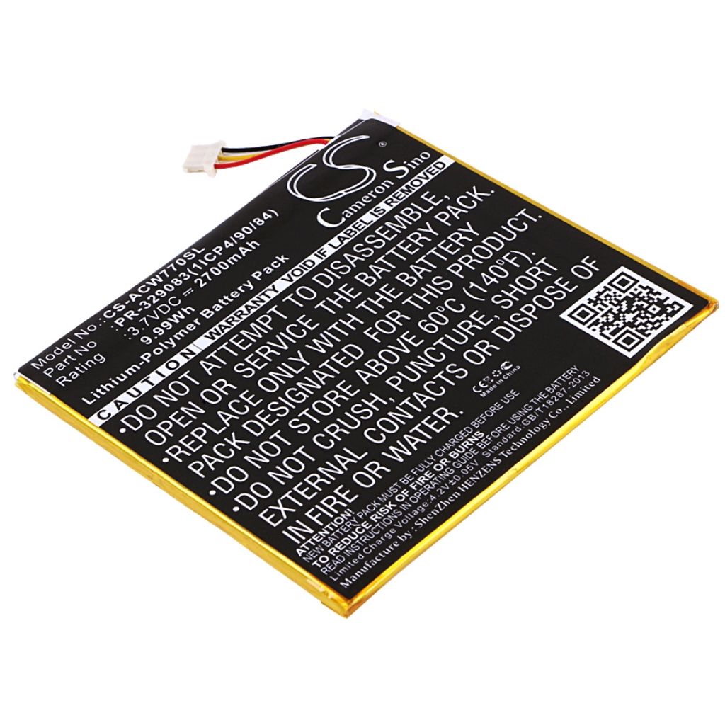 Tabletbatteri Acer CS-ACW770SL