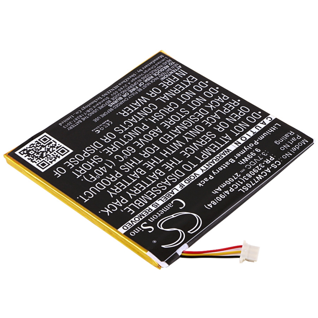 Tabletbatteri Acer CS-ACW770SL