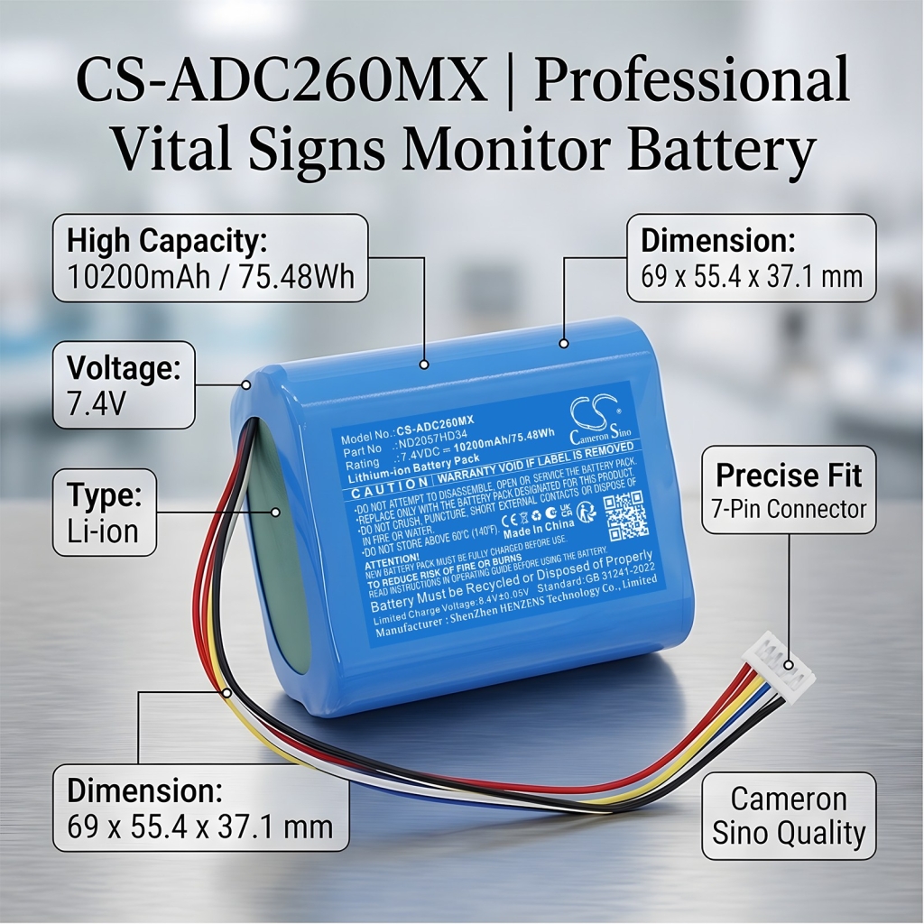 Batteri kompatibel med Suntech Adc CS-ADC260MX