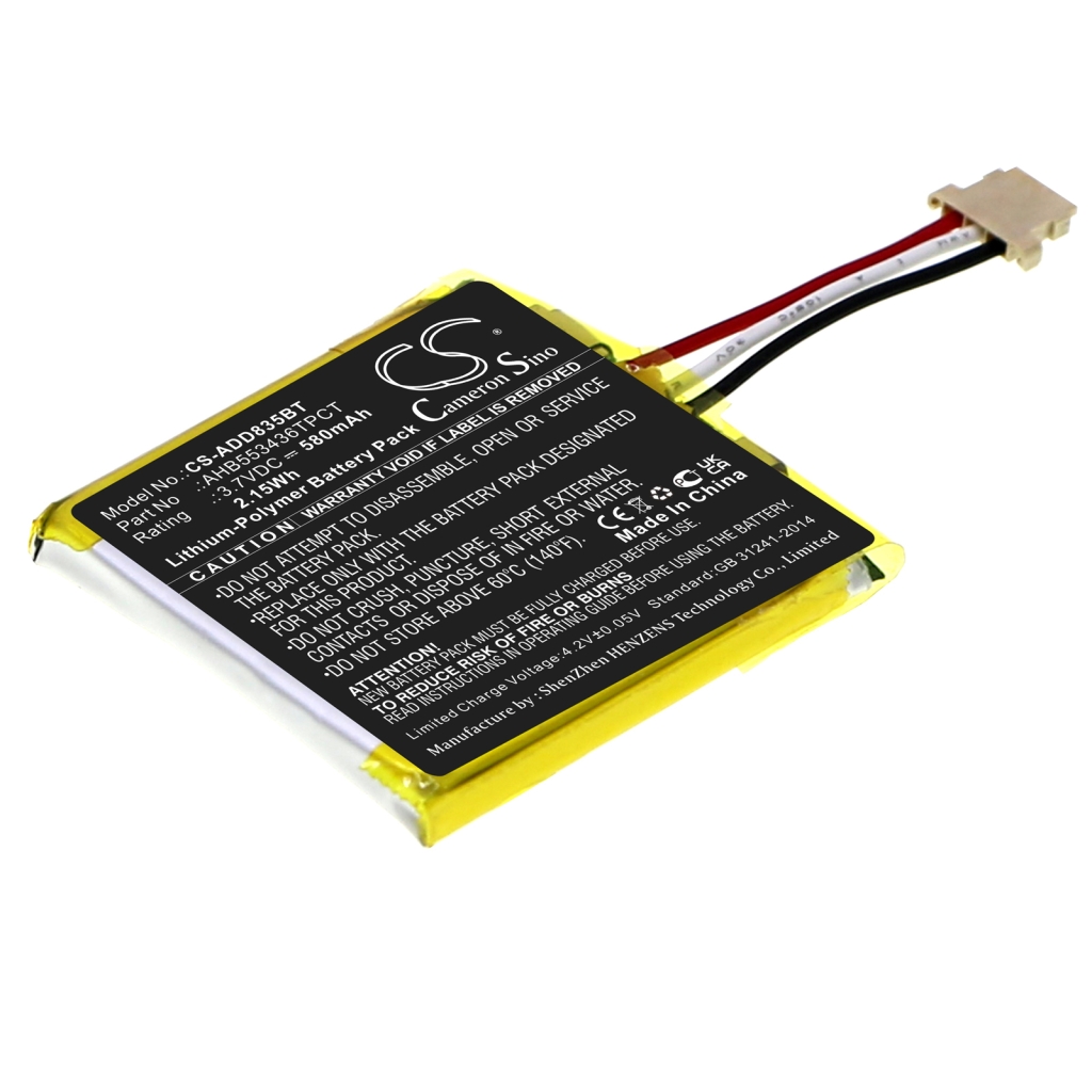 Hjemmesikkerhedskamera batteri Adt CS-ADD835BT