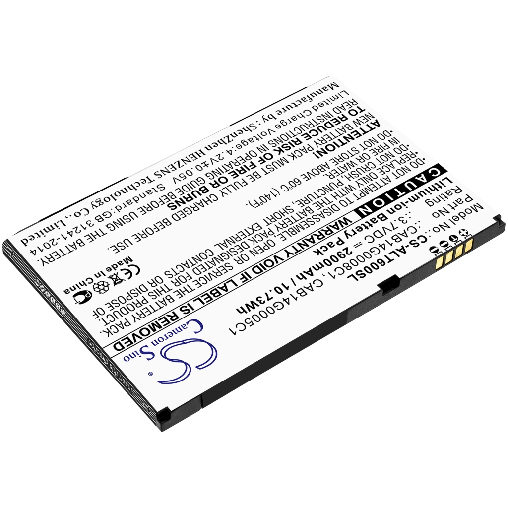 Tabletbatteri Alcatel CS-ALT600SL