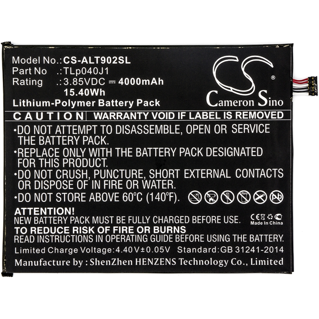 Tabletbatteri Alcatel 8082