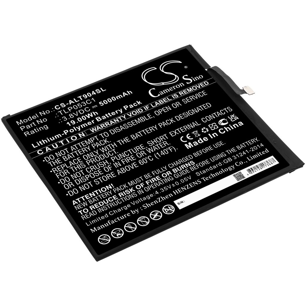 Tabletbatteri Alcatel CS-ALT904SL