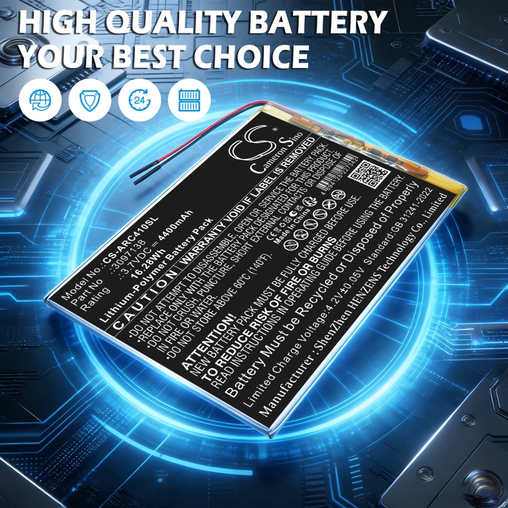 Batteri kompatibel med Archos CS-ARC410SL