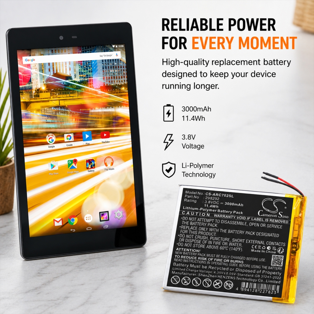 Batteri kompatibel med Archos CS-ARC702SL