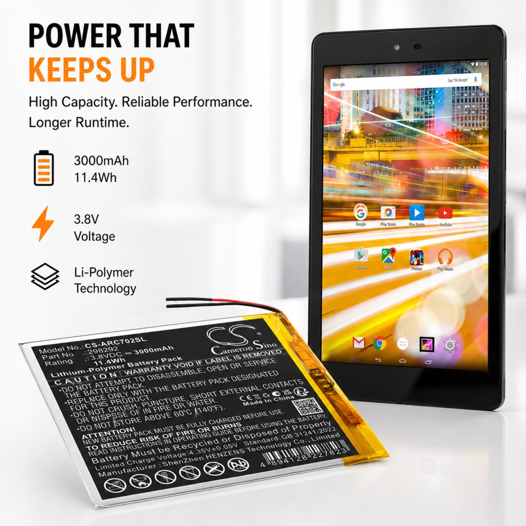 Batteri kompatibel med Archos CS-ARC702SL
