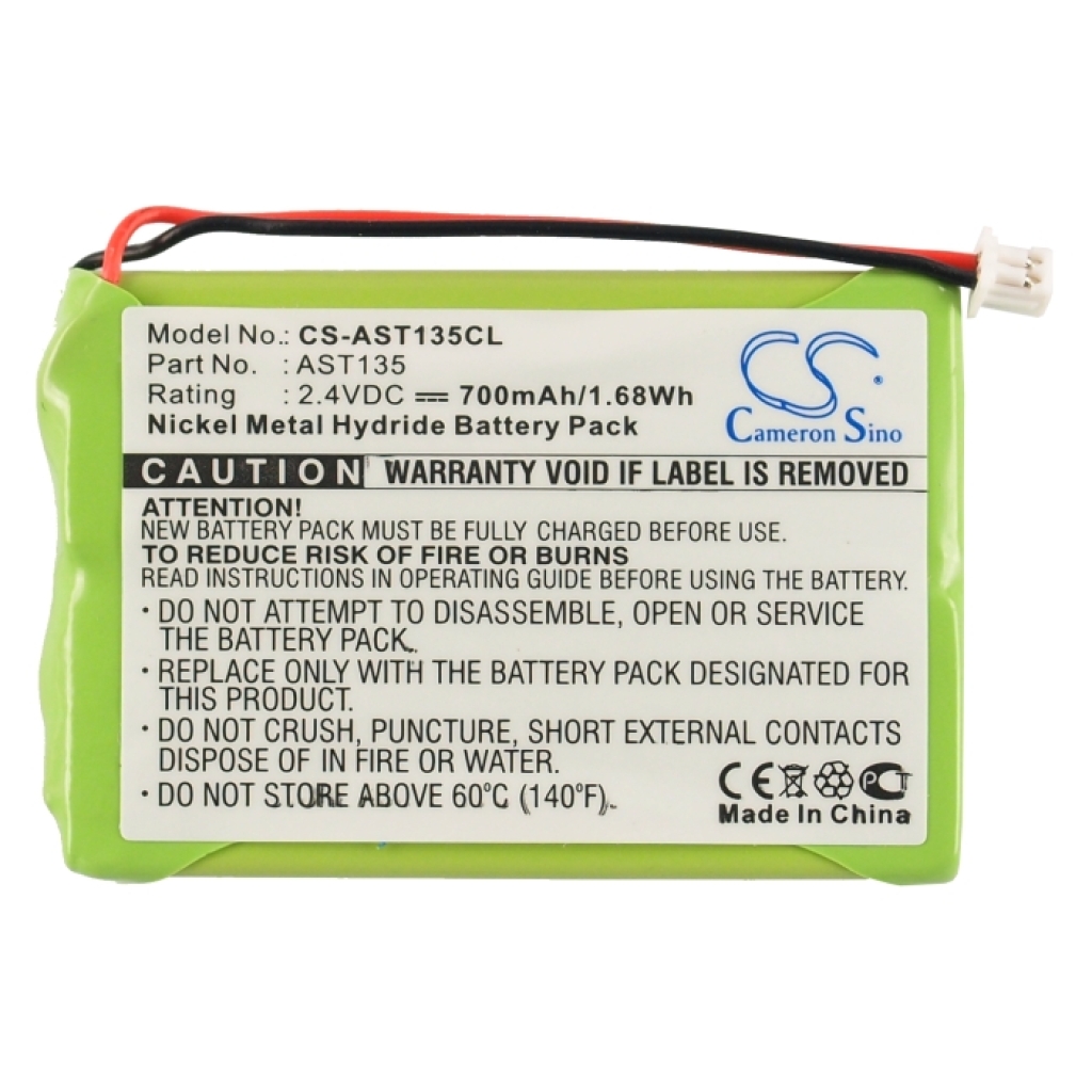 Compatible battery replacement for ASCOM 
