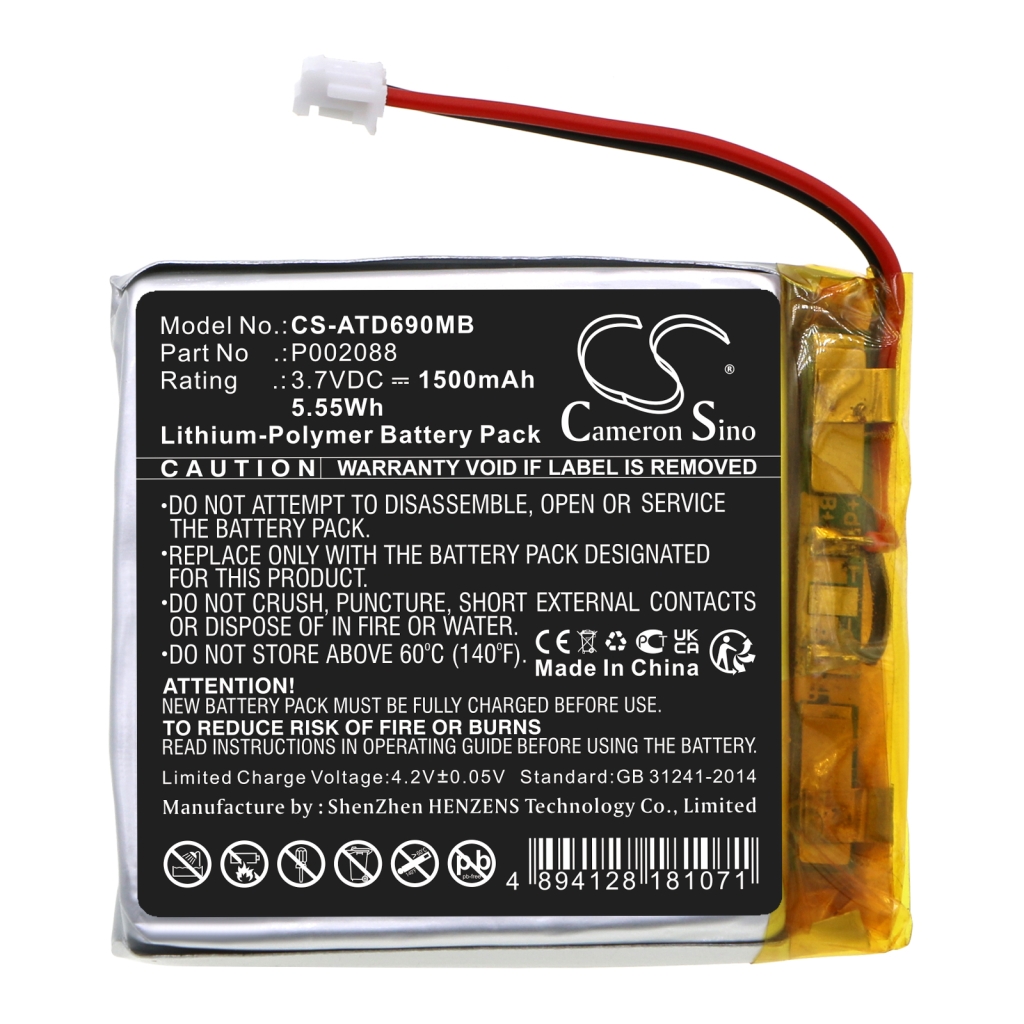 Babyfonbatteri Alecto CS-ATD690MB