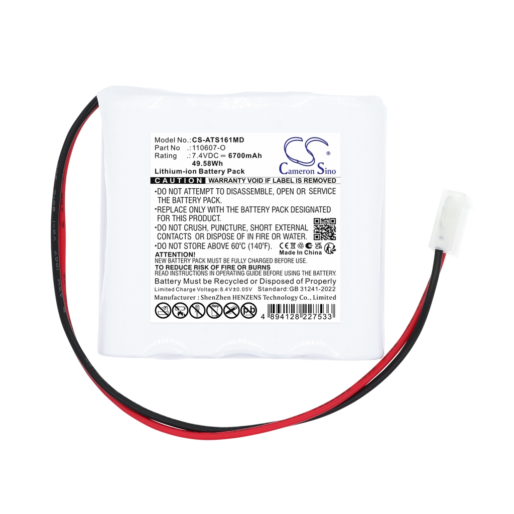 Batteri kompatibel med Atmos CS-ATS161MD