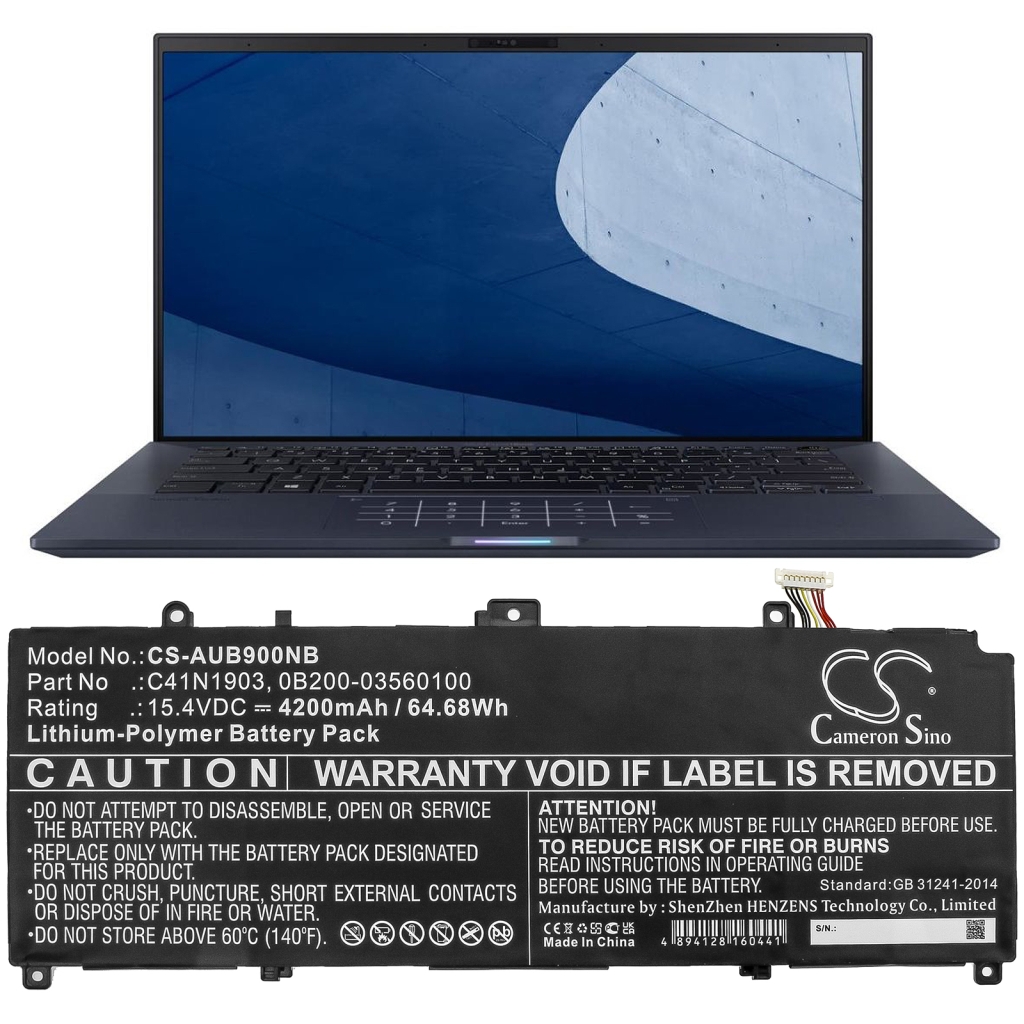 Notebookbatteri Asus CS-AUB900NB