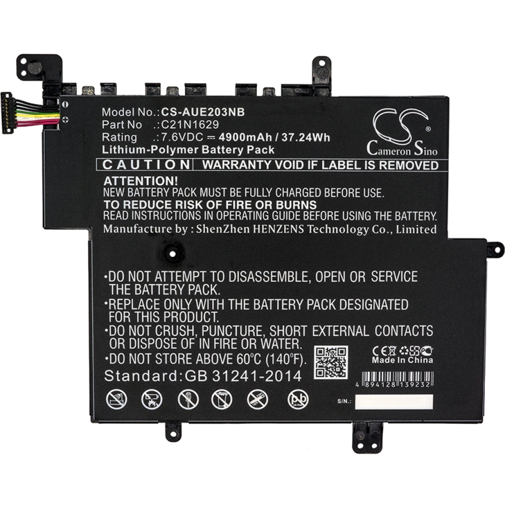 Notebookbatteri Asus CS-AUE203NB