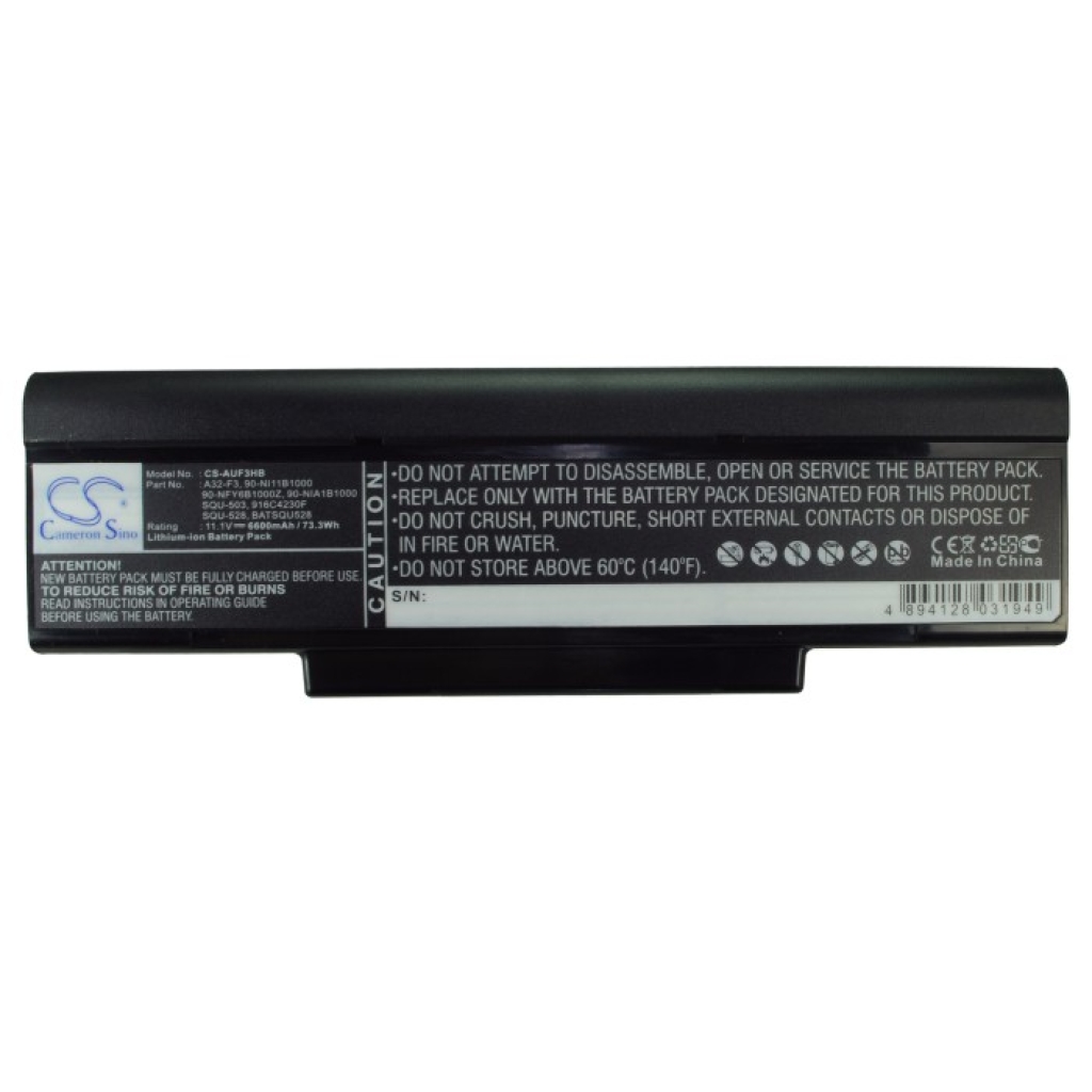 Notebook battery MSI CS-AUF3HB