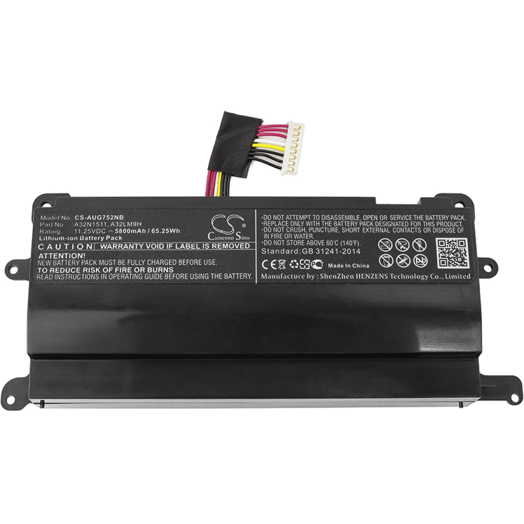 Notebookbatteri Asus CS-AUG752NB