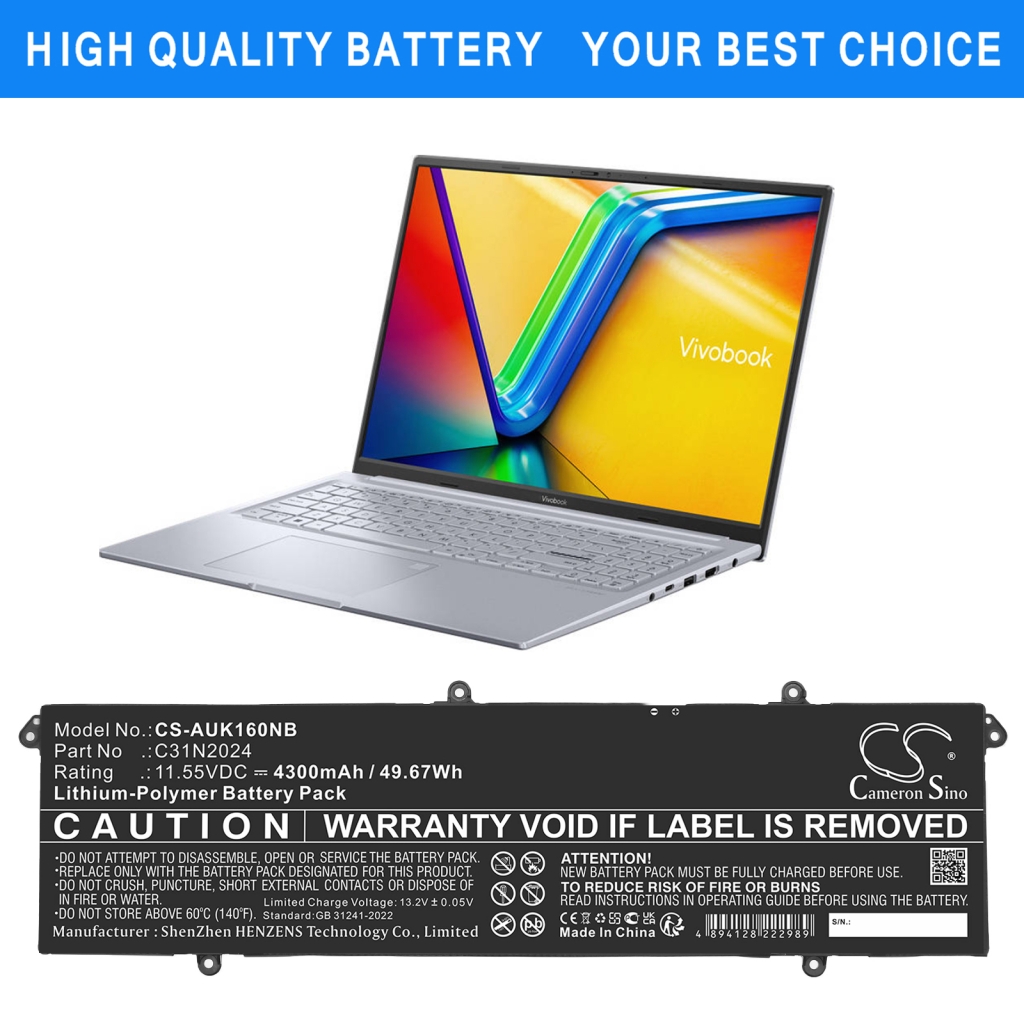 Asus Vivobook 16X K3605ZC
