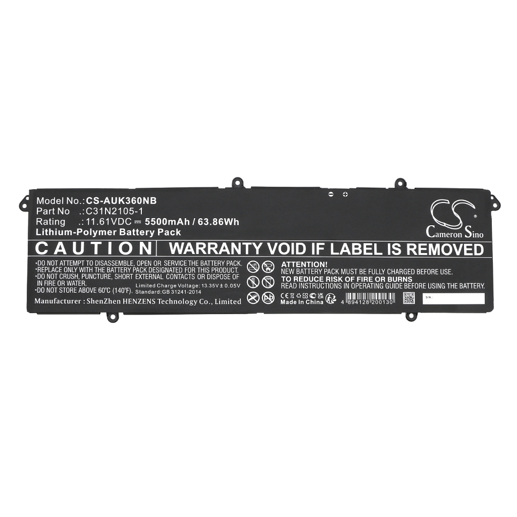 Notebookbatteri Asus CS-AUK360NB