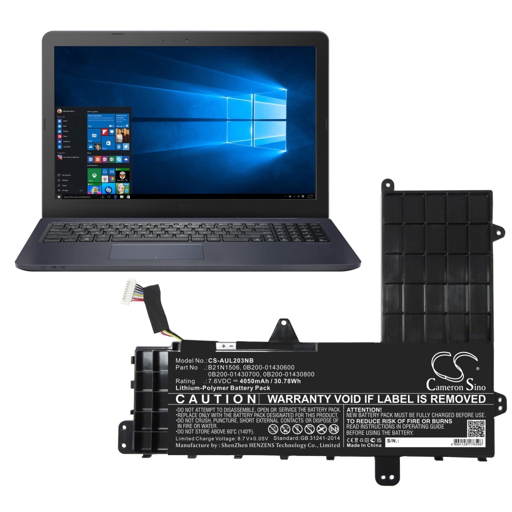 Notebookbatteri Asus EeeBook E502SA