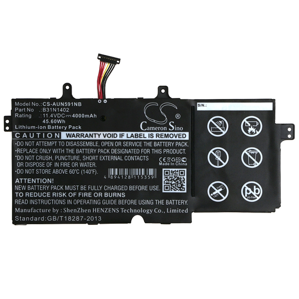 Notebookbatteri Asus CS-AUN591NB