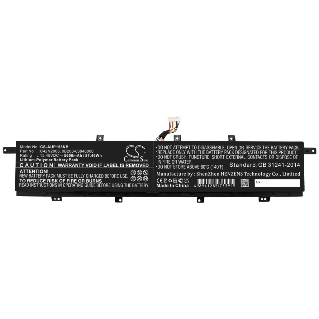 Notebookbatteri Asus CS-AUP158NB