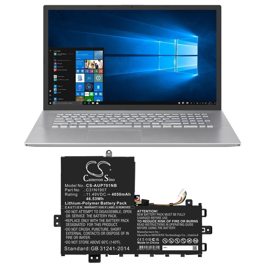 Notebookbatteri Asus CS-AUP701NB