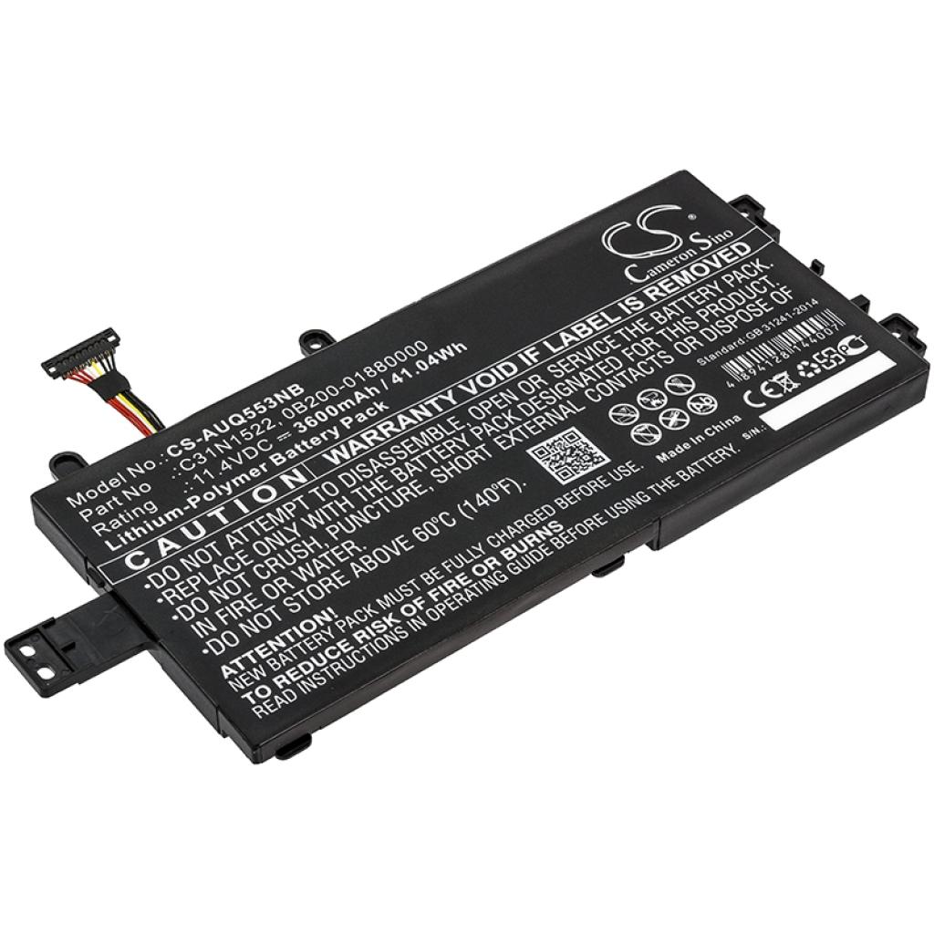 Notebookbatteri Asus CS-AUQ553NB