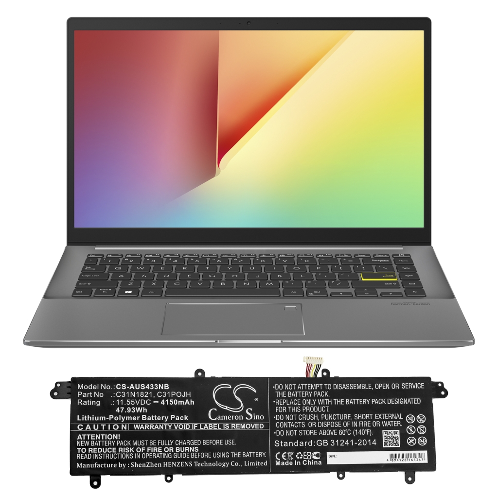 Notebook battery Asus VivoBook S14 S433EA-AM049T