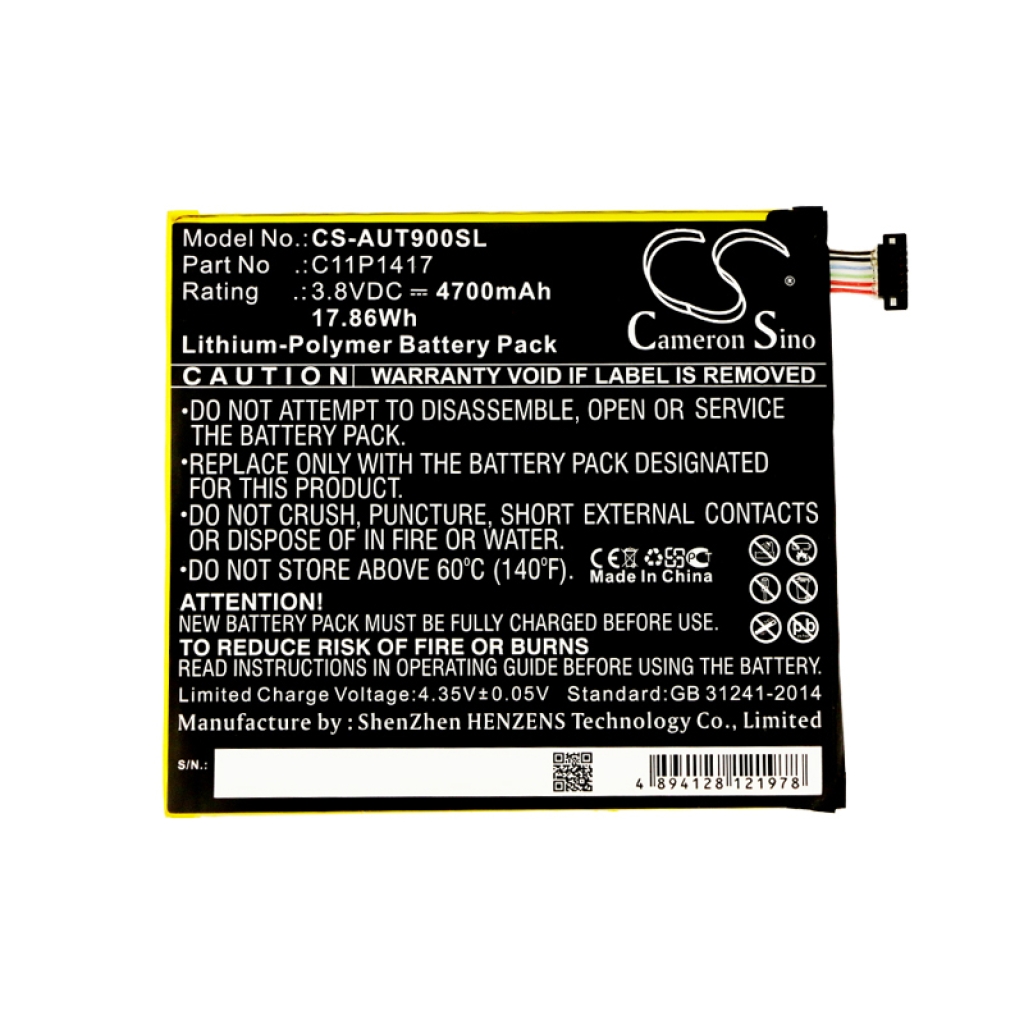 Tabletbatteri Asus CS-AUT900SL
