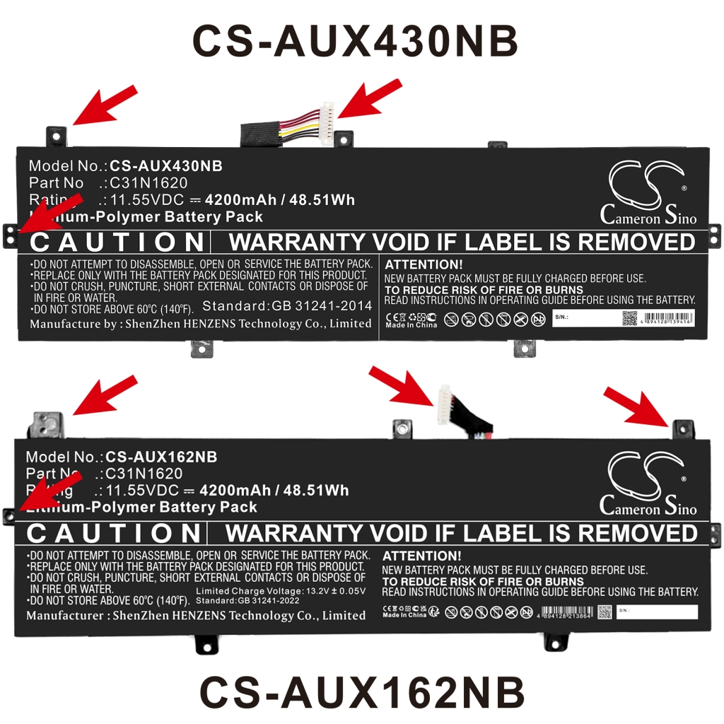 Notebook battery Asus Zenbook UX430UA-GV001T