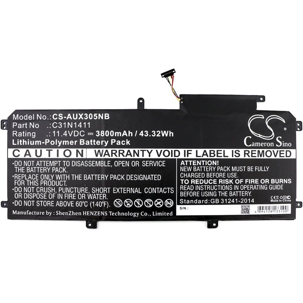 Notebookbatteri Asus CS-AUX305NB