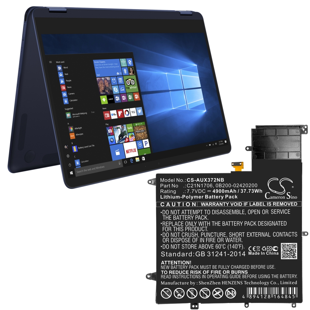 Notebookbatteri Asus UX370UA