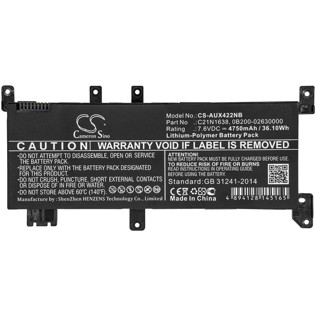 Notebookbatteri Asus CS-AUX422NB