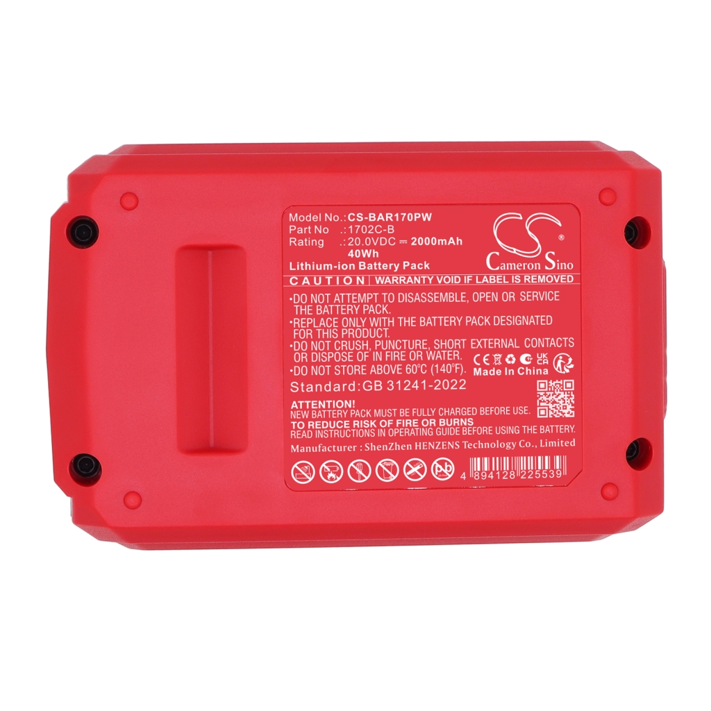 Batteri kompatibel med Bauer CS-BAR170PW