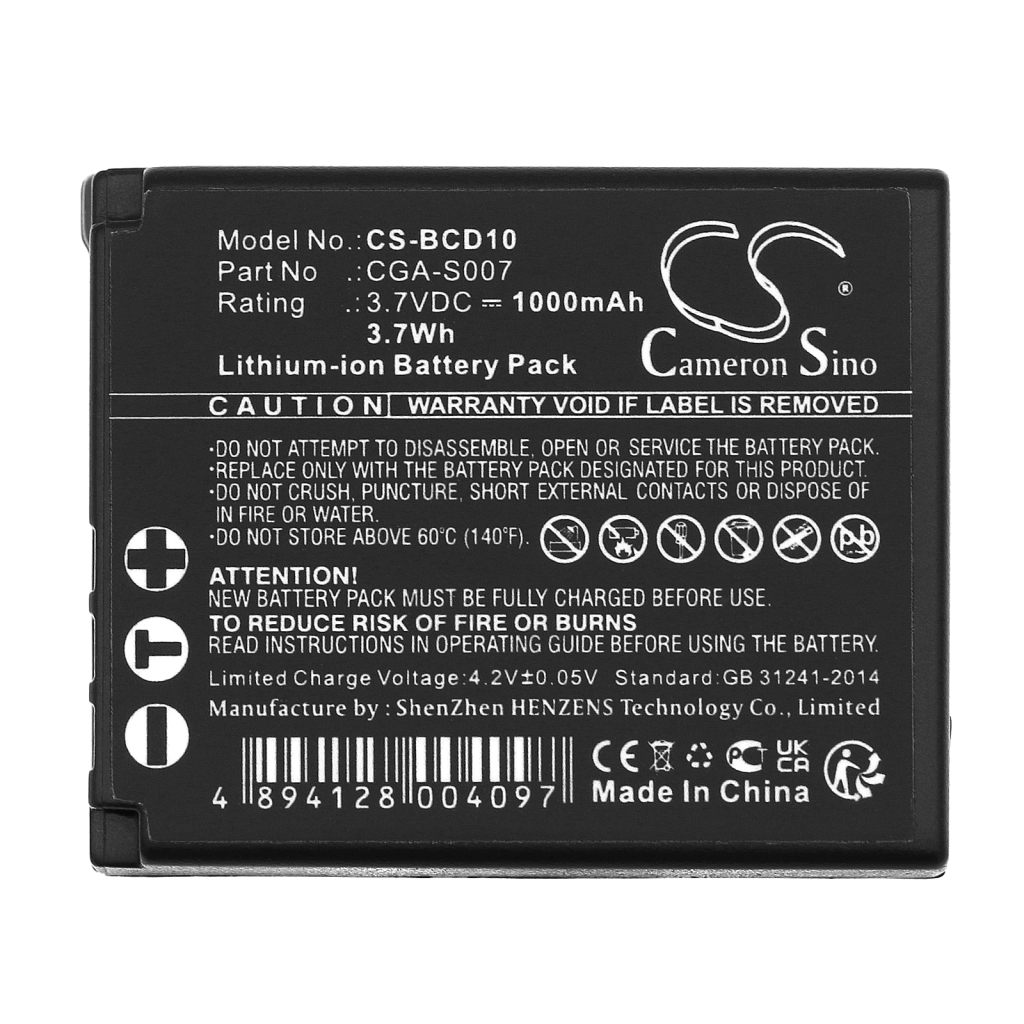 Kamerabatteri Panasonic CS-BCD10