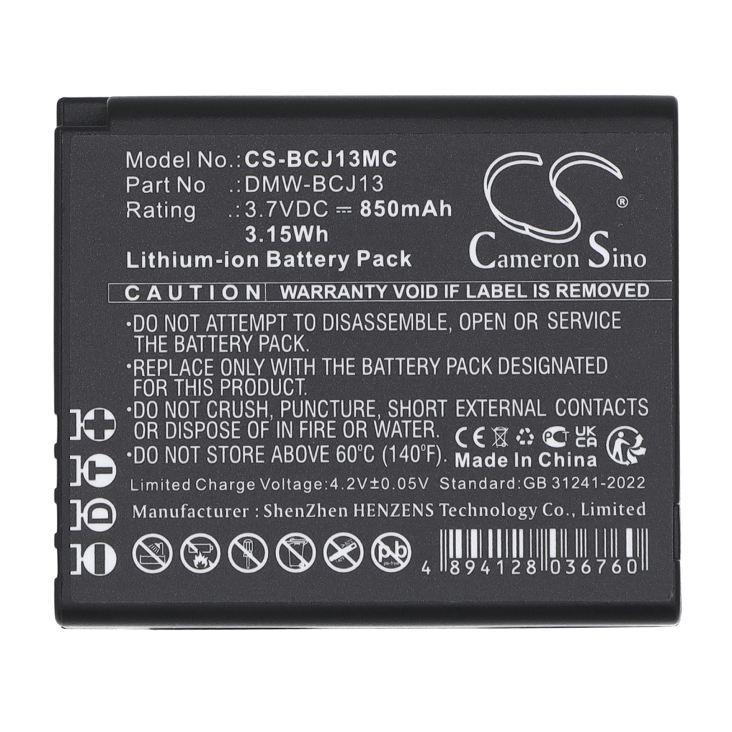Batteri kompatibel med LEICA Panasonic CS-BCJ13MC